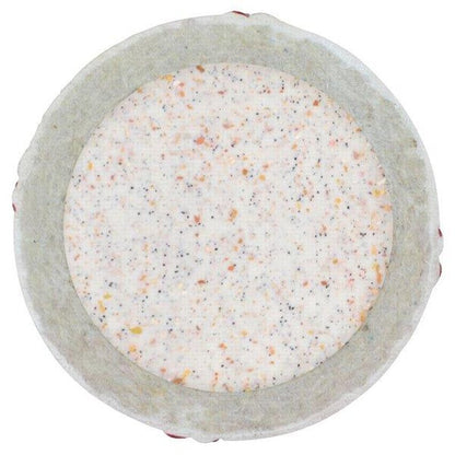 Cross-section of a baseball showing its solid rubber center
