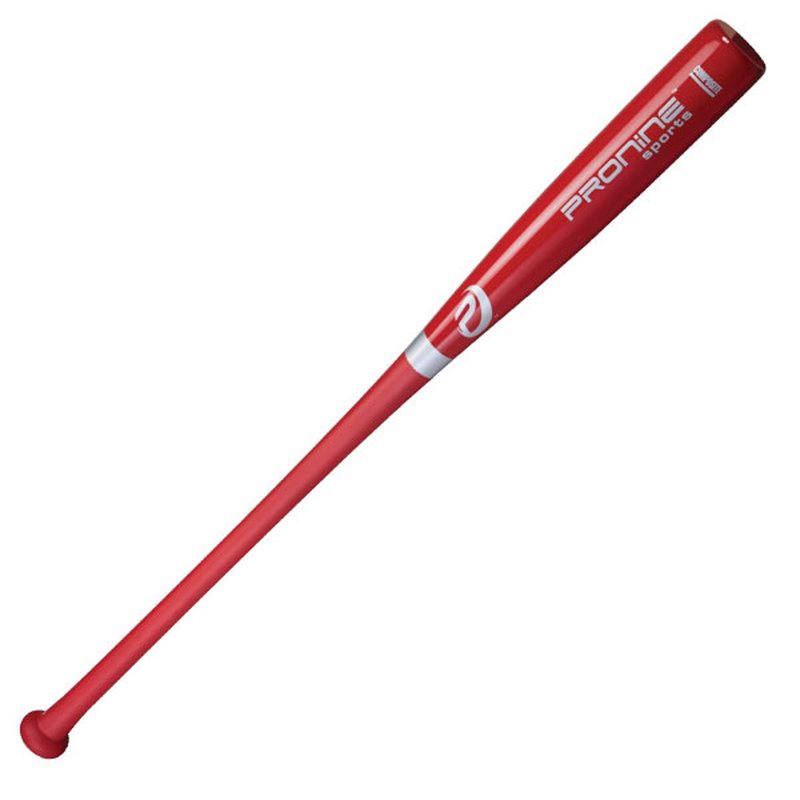 A scarlet ProNine composite fungo bat