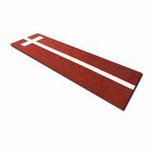 Softball Pitchers Mat with Power Line 3x10 - Terracotta