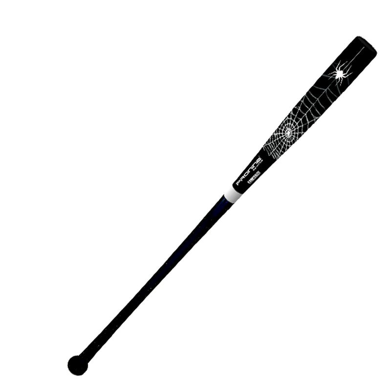 A ProNine composite fungo bat in the Spider design
