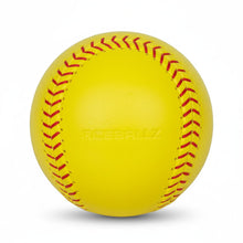 TruFlight AceBallz softball close up with seams