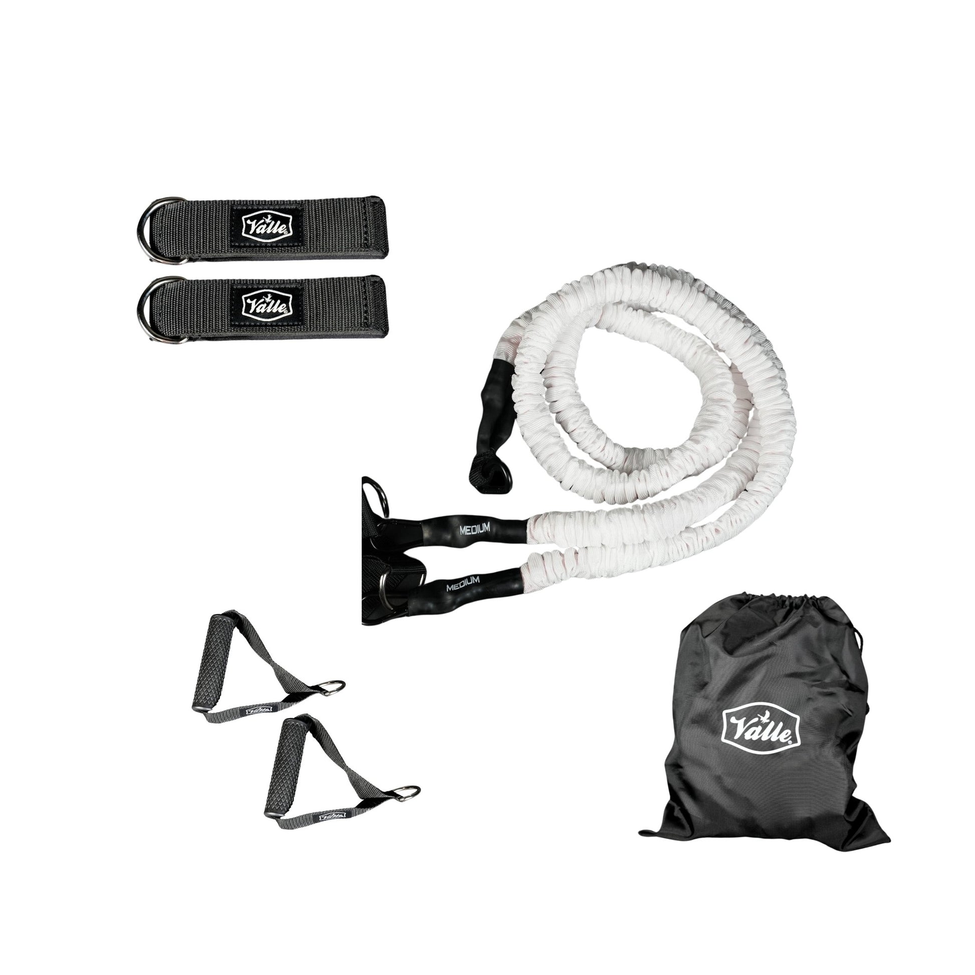 Valle arm bands with handle, wrist straps and carry bag