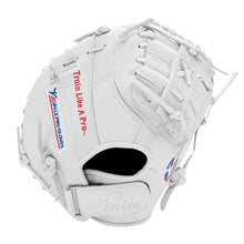 Valle Eagle 11S first base training mitt, back of the hand with the wrist opening