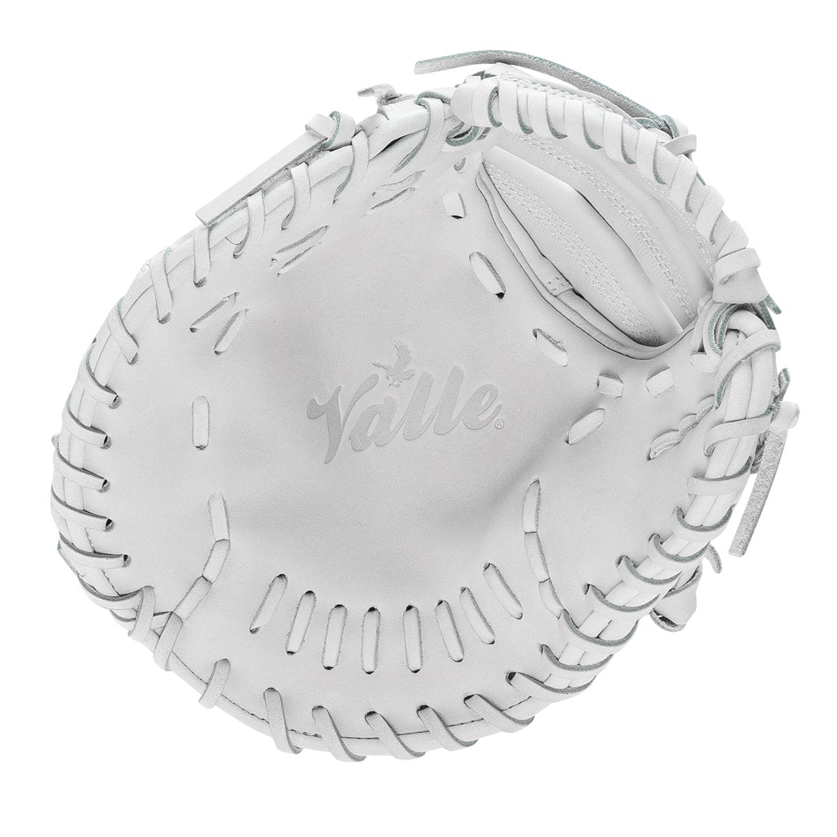 Valle Eagle 11S first base training mitt, open pocket facing the camera