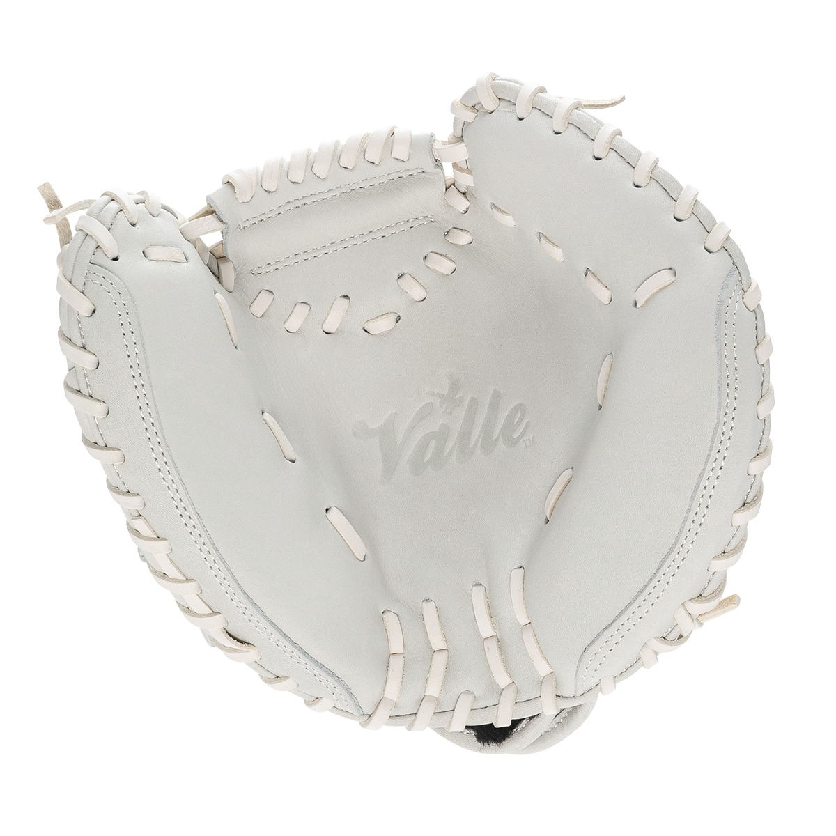 Valle Eagle 27HW 27 inch catchers training mitt with a half web, pocket view