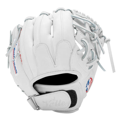 Valle Eagle 975S infield training glove, back of the hand with the wrist strap