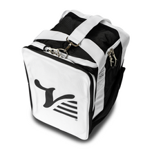 Valle Eagle Ball Bag from above, showing the carry handles, strap clip and double zipper opening