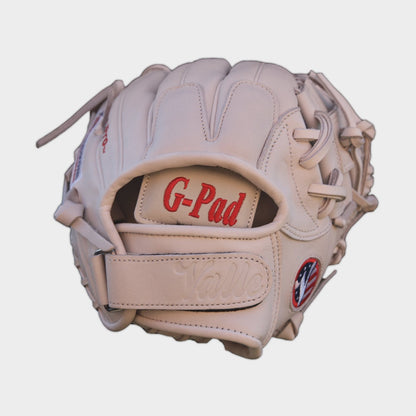 Valle Eagle G-Pad leather glove pad, in use view