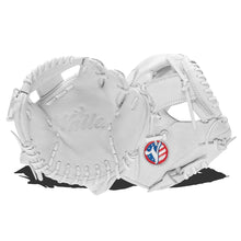 Valle Eagle K47 infield training glove, palm and back sides shown together