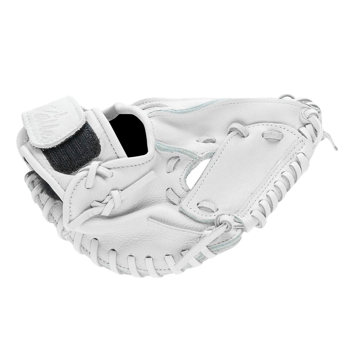 Valle Eagle KK four-finger training glove, the glove lying flat, seen from the side