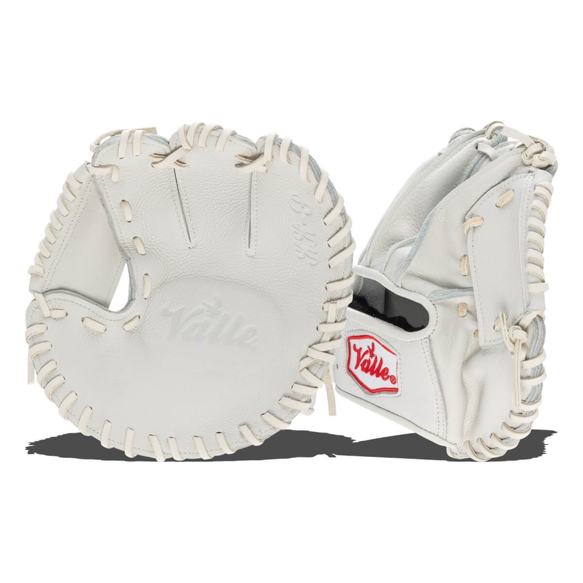 Valle Eagle KK-P open-back training glove, palm and back sides shown together