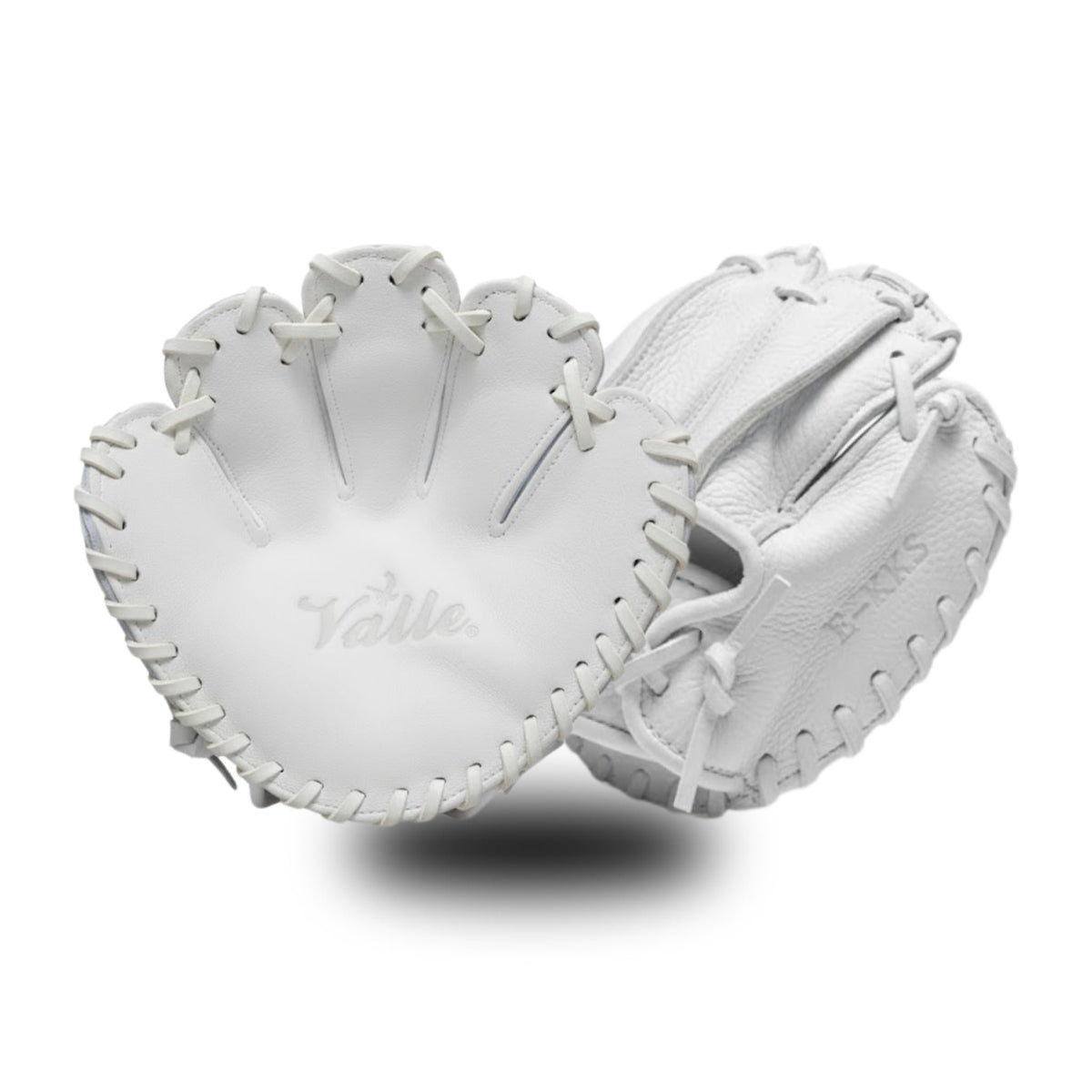 Valle Eagle KKS ambidextrous training glove, palm and back sides shown together