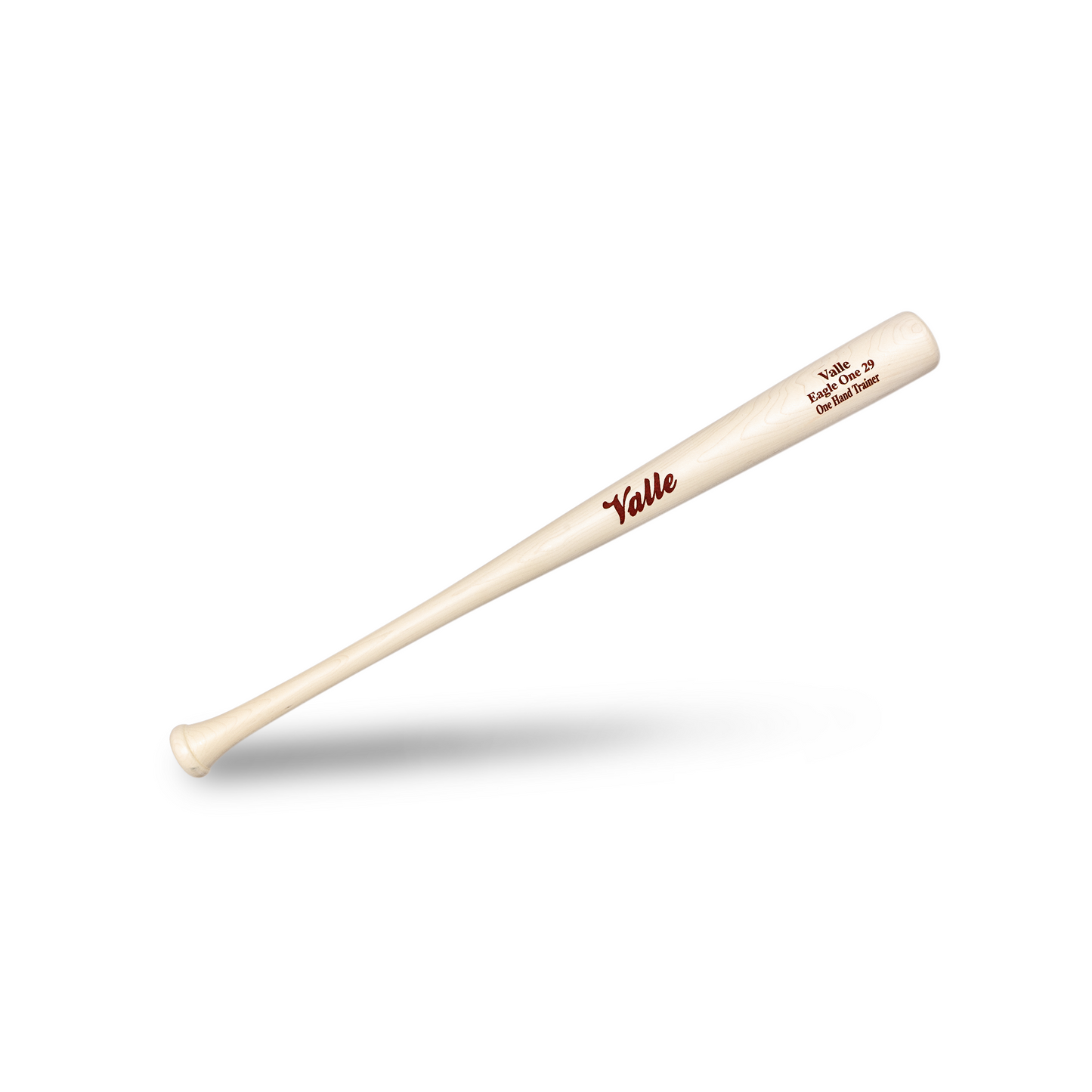 Valle Eagle One 29 one hand training bat on a white background, barrel stamp facing the camera