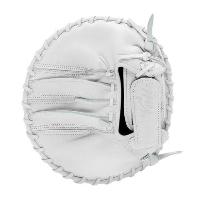 Valle Eagle Switch pancake training glove, back with the finger strap and wrist strap