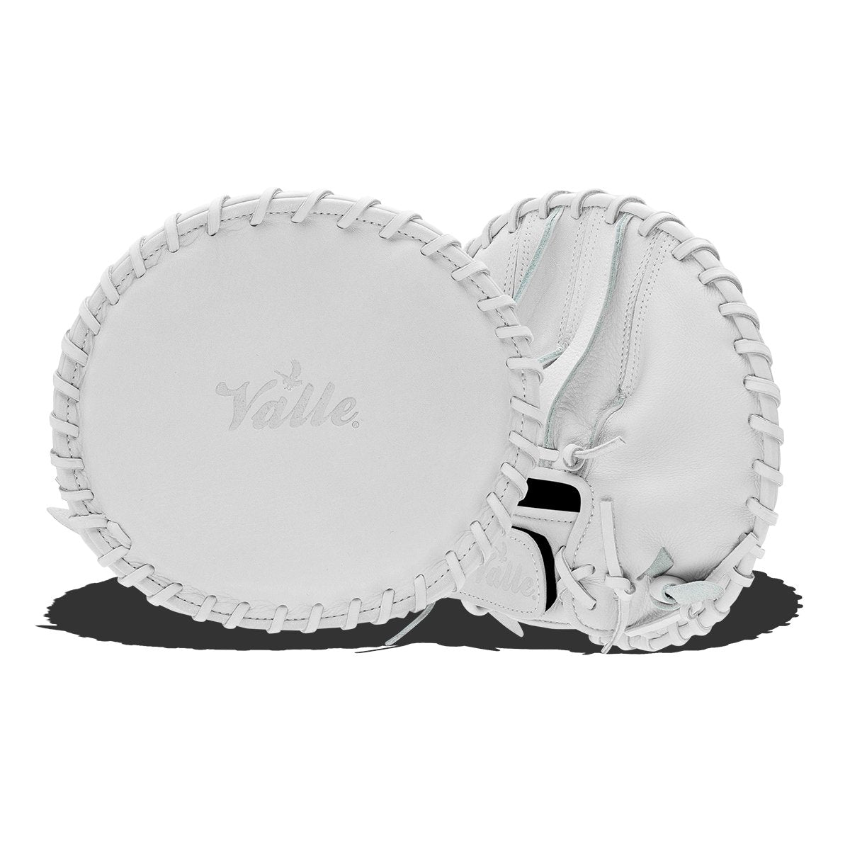Valle Eagle Switch pancake training glove, face and back shown together