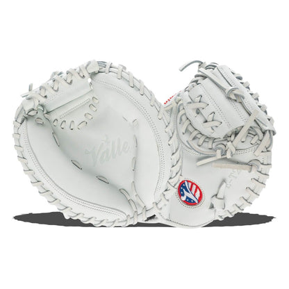 Valle Eagle T25 catcher's training mitt, palm and back sides shown together
