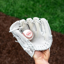 Valle small 8 inch leather training baseballs, detail view