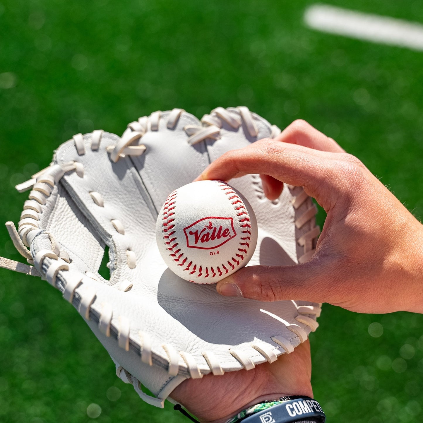Valle small 8 inch leather training baseballs